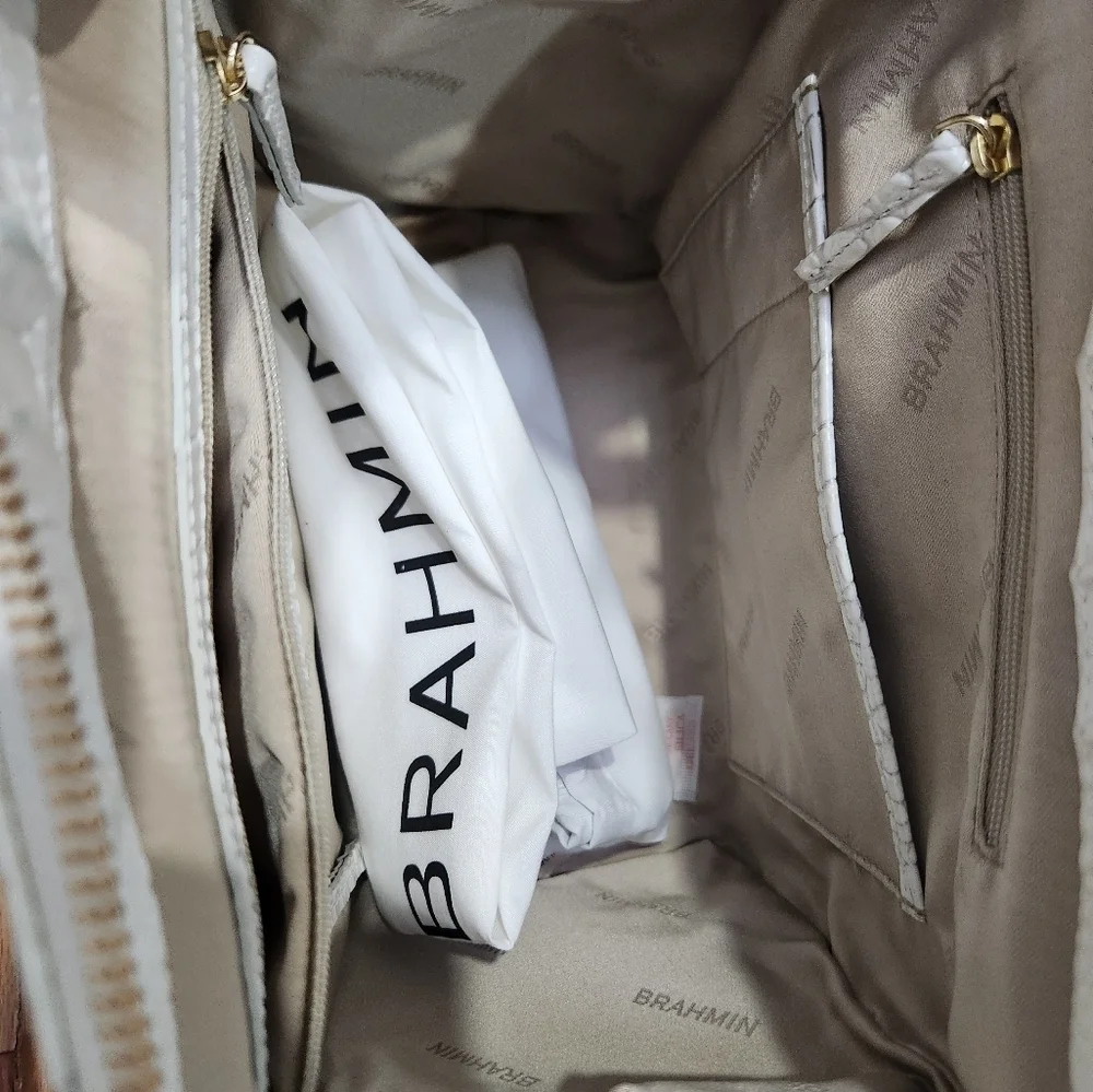 💙▪️BRAHMIN▪️ Small Caroline Wonderland Swanston Genuine Leather Bag And Wallet